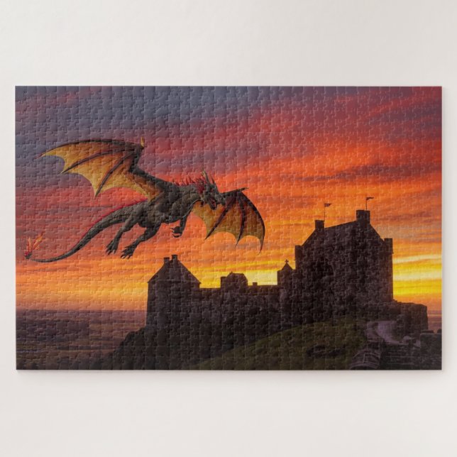 Mythical Welsh Dragon Jigsaw Puzzle (Horizontal)