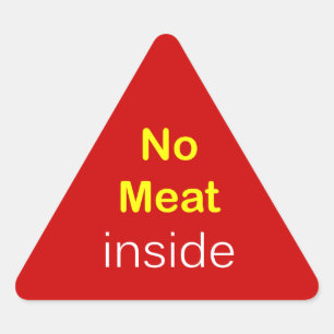 n57 - Etiqueta de la comida ~ NO CARNE DENTRO.