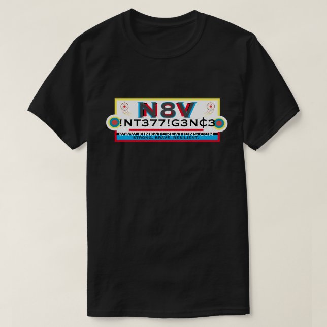 N8V !NT377!G3NC3 camiseta (Diseño del anverso)