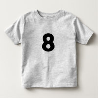 N 8, Número ocho Camiseta para niños