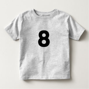 N 8, Número ocho Camiseta para niños
