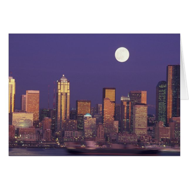 N.A., EE.UU., Washington, Skyline Seattle (Anverso (Horizontal))