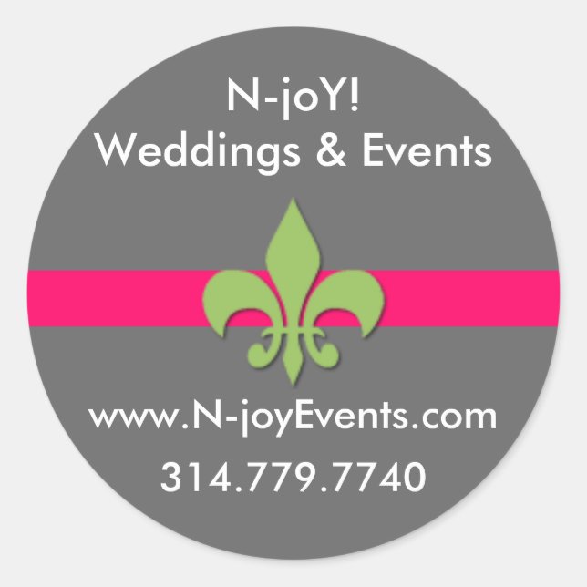 ¡N-alegría! Sello Sticker.#3 de la flor de lis (Anverso)