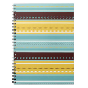 N azul Brown raya el diario del cuaderno