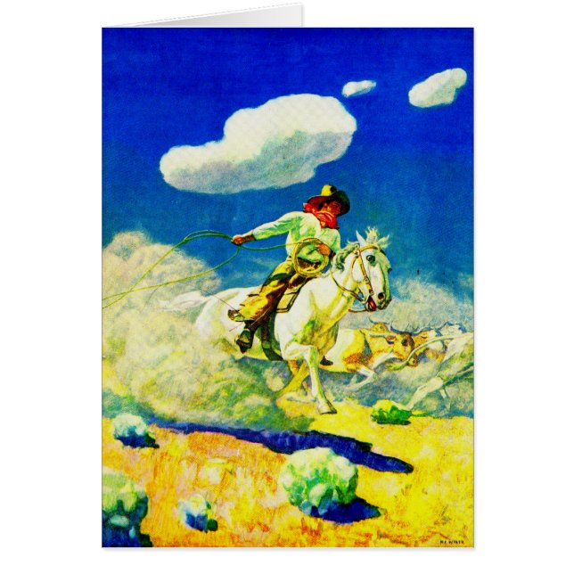 N. C. Wyeth cowboy (Frente)