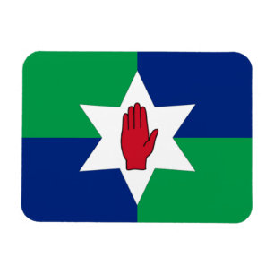 N. imán de la bandera de Irlanda - estrella en