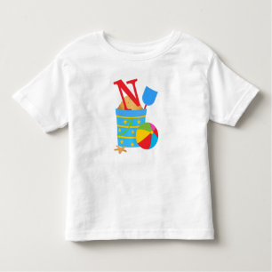 N inicial - Camiseta Toddler Fine Jersey