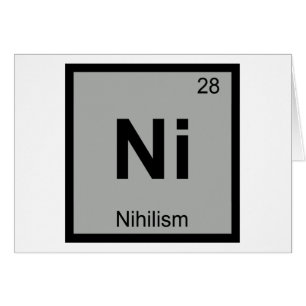 N - Nihilismo Filosofía Química Tabla Periódica
