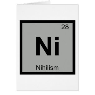 N - Nihilismo Filosofía Química Tabla Periódica