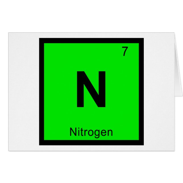 N - Química del nitrógeno Símbolo de la tabla peri (Anverso (Horizontal))