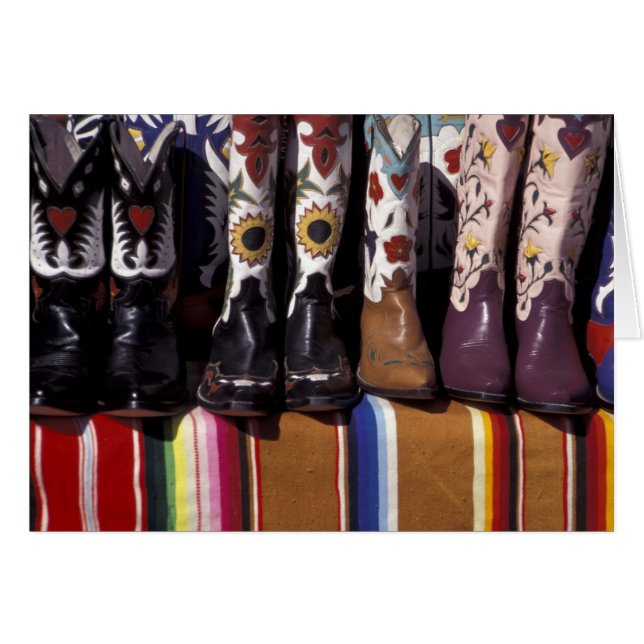NA, EE. UU., Nuevo México, Santa Fe. Botas de vaqu (Anverso (Horizontal))