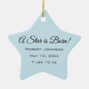 ¡Nace una estrella! Ornamento de foto/nombreStar 