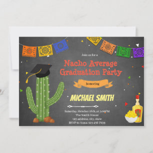 Nacho Promedio de invitación a la fiesta de gradua