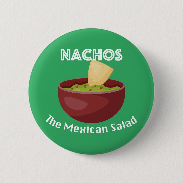 Nachos, La Ensalada Mexicana - Botón Redondo (Anverso)