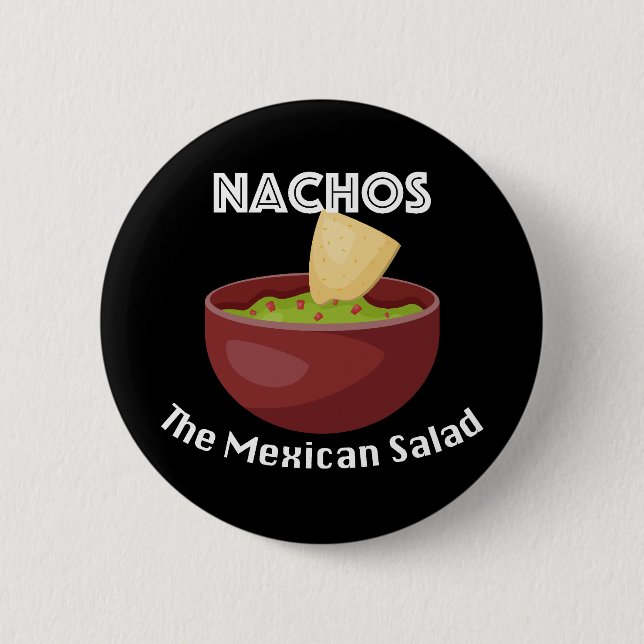 Nachos, La Ensalada Mexicana - Botón Redondo (Anverso)