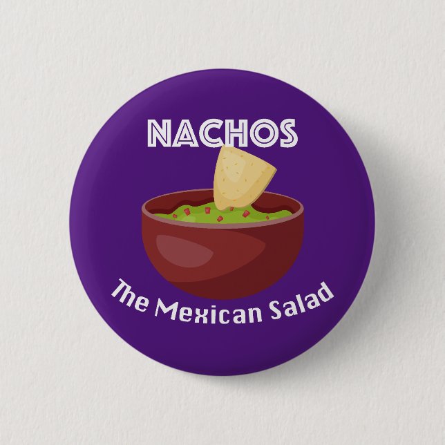 Nachos, La Ensalada Mexicana - Botón Redondo (Anverso)