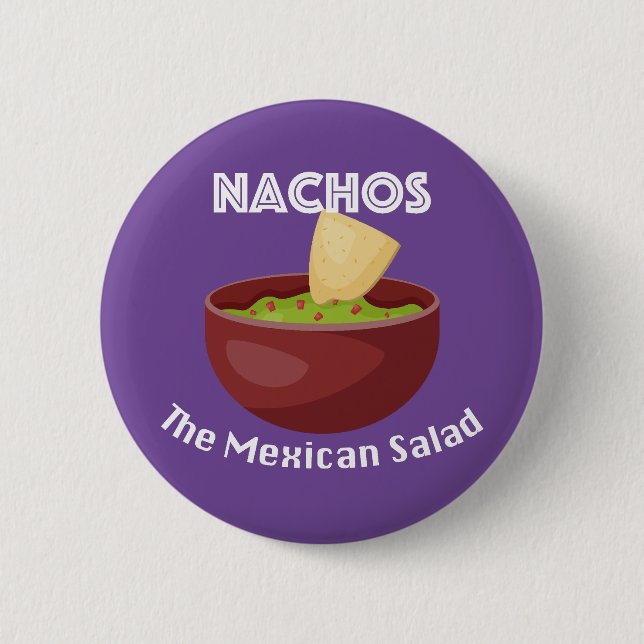 Nachos, La Ensalada Mexicana - Botón Redondo (Anverso)