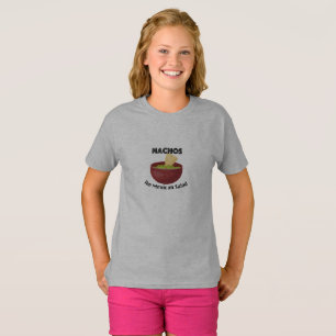 Nachos, La Ensalada Mexicana - Camiseta Básica De 