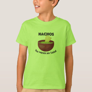 Nachos, La Ensalada Mexicana - Camiseta Básica Par