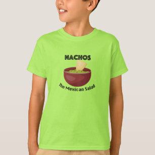Nachos, La Ensalada Mexicana - Camiseta Básica Par