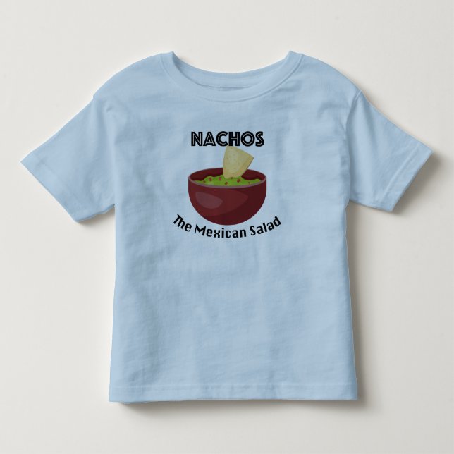 Nachos, La Ensalada Mexicana - Toddler Fine Jersey (Anverso)