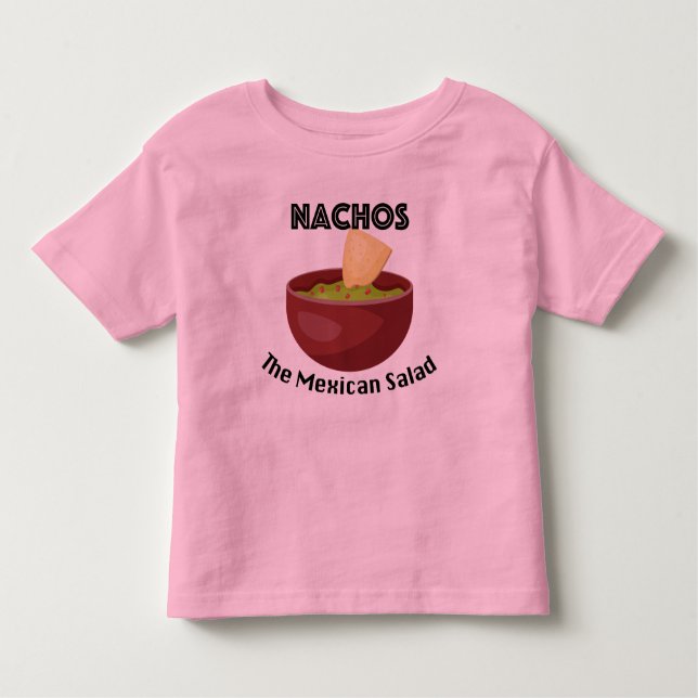 Nachos, La Ensalada Mexicana - Toddler Fine Jersey (Anverso)