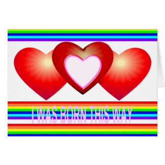 Nací esta manera - tarjeta