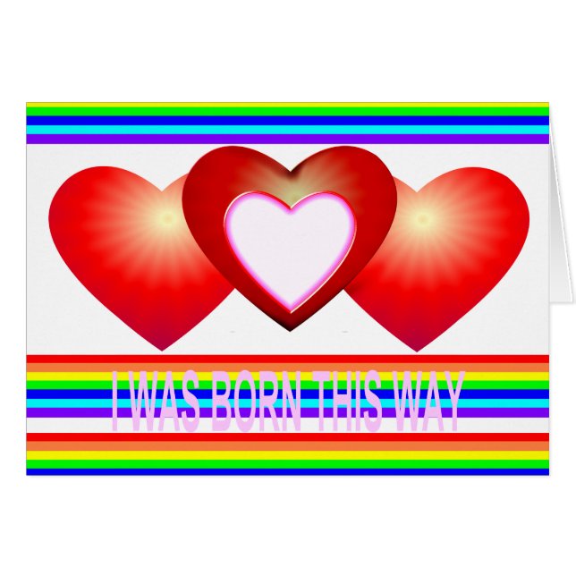 Nací esta manera - tarjeta (Anverso (Horizontal))