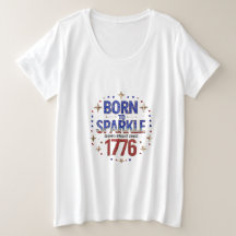 Nacida en la camiseta de las mujeres de tamaño 177
