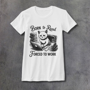 Nacida para leer camiseta de mujer ajustada