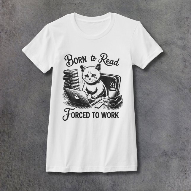 Nacida para leer camiseta de mujer ajustada (Subido por el creador)
