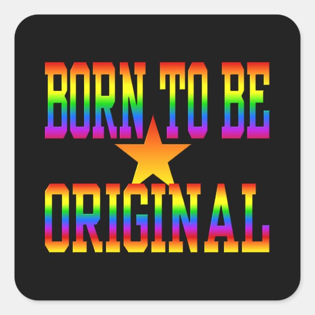 Nacido 2 Ser pegatinas originales (Anverso)