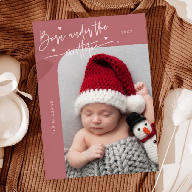 Nacido bajo el anuncio de nacimiento rosado Mistle (Subido por el creador)