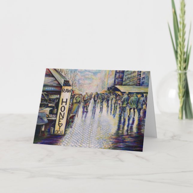 Nacido Bajo Una Mala Tarjeta De Saludo De Rótulo (Anverso)