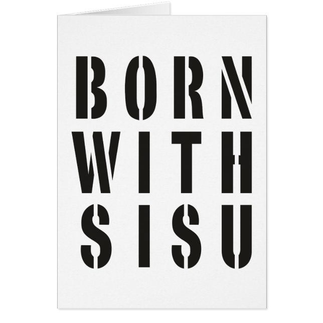 Nacido con Sisu (Frente)