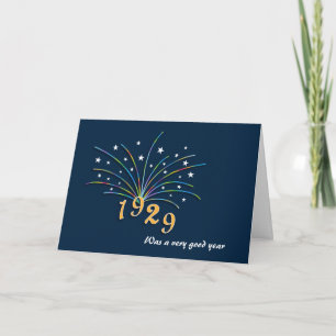Nacido en 1929 Tarjeta de felicitación por cumplea