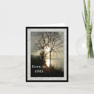 Nacido en 1945 Fotos de cumpleaños Tarjeta de feli