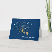 Nacido en 1949 Tarjeta de felicitación por cumplea