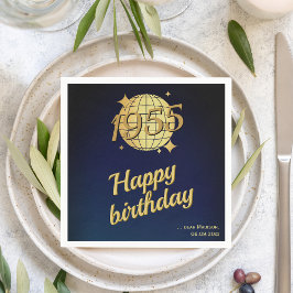 Nacido en 1955 70º cumpleaños servilleta festiva d