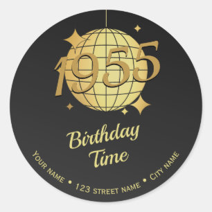 Nacido en 1955 70º Pegatina de devolución de direc