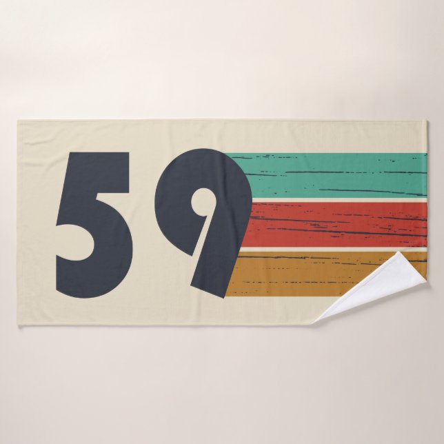 nacido en 1959, cumpleaños vintage (Toalla de baño)