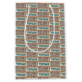 Nacido en 1961 bolsa de regalo mediana