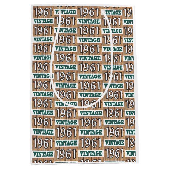 Nacido en 1961 bolsa de regalo mediana (Anverso)