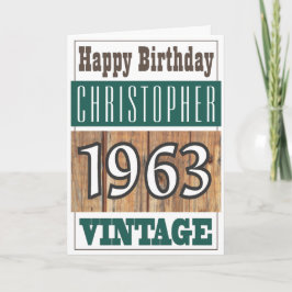 Nacido en 1963 Tarjeta de felicitación