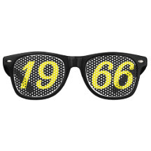 Nacido en 1966 gafas de sol divertidas por cumplea