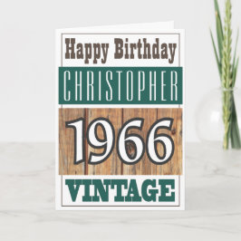 Nacido en 1966 Tarjeta de felicitación