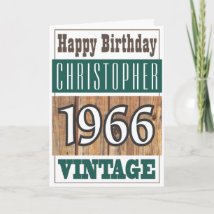 Nacido en 1966 Tarjeta de felicitación