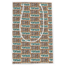 Nacido en 1972 bolsa de regalo mediana