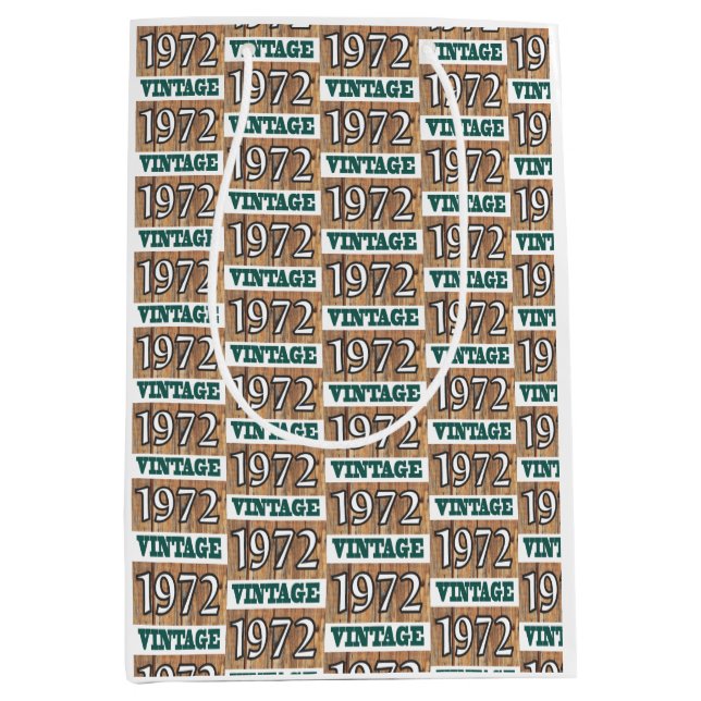 Nacido en 1972 bolsa de regalo mediana (Anverso)