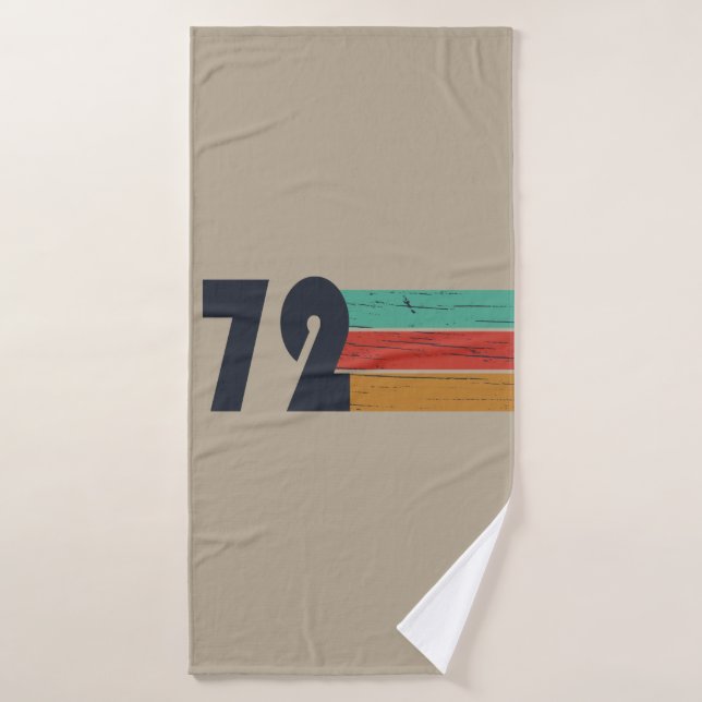 nacido en 1972 regalo de cumpleaños vintage (Toalla de baño)